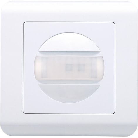 Détecteur de mouvement encastré "Nekati" orientable pour mur avec portée jusqu'à 9m blanc