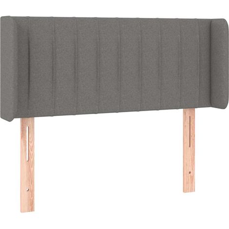 Maison Exclusive - Cabecero de tela gris oscuro 93x16x78/88 cm (1/5)
