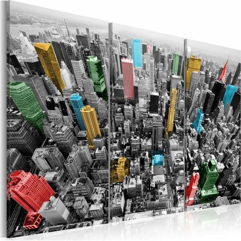 Tableau impression new york en cmyk - 90 x 60 cm (1/4)