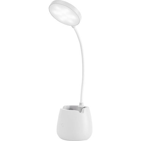 Lampe de bureau LED, lampe de lecture à intensité variable avec port de charge USB, petite lampe de bureau, protection des yeux-NANOTEH (1/5)