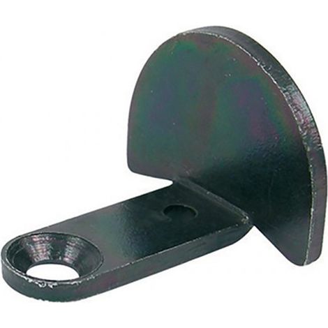 Butée Coudée À Visser Déporté 30 25X3 Acier Noir Pré-Peint (1/2)
