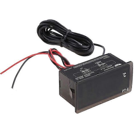 Thermomètre numérique LED 12 V pour voiture avec sonde, plage de température -40 à 110 °C, pour la surveillance de l'habitacle. (1/5)