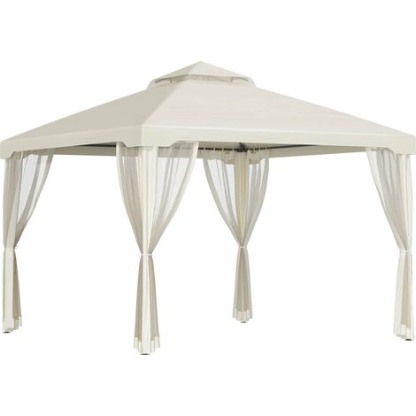 Gazebo easycomfort gazebo mosquitera techo doble 294x294 cm