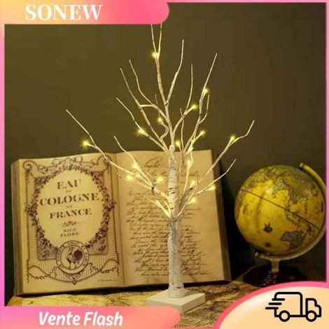 Lampe Arbre Bouleau - 60 cm - 24 LED Blanc Chaud - Décoration Intérieure Salle À Manger Chambre Bureau - 1 Pièce (1/5)