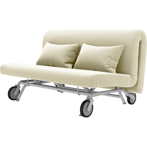 Housse de canapé-lit 2 places Ikea PS, tissu : Kaya Beige (tissu tricoté, résistant aux taches et aux rayures) (1/5)