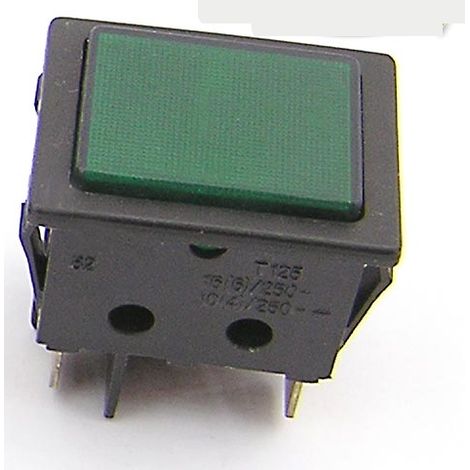 Indicatore luminoso 16A/250V Faston Electro DH Colore nero e verde 11.405.SL/NV