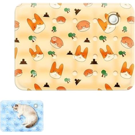 Tapis de glace épais 2026 pour chiens/chats, tapis de jeu pour animaux de compagnie, tapis d'été portable pour animal de compagnie, jouet à griffer pour chien, pour extérieur et intérieur, pour jouer (1/5)