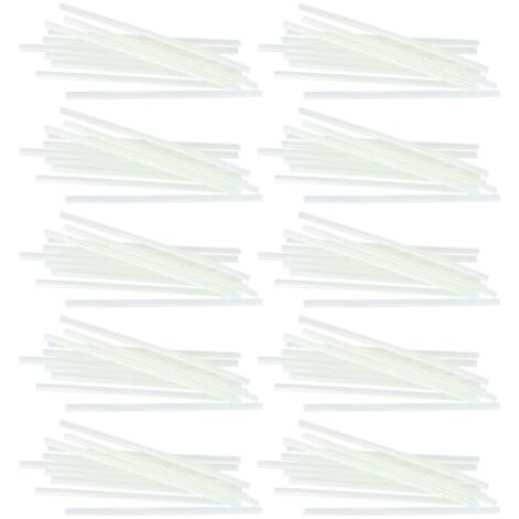 BUNTHAUS 100 bâtonnets de colle thermofusible transparents de 7 x 200 mm pour réparations et loisirs créatifs. (1/5)
