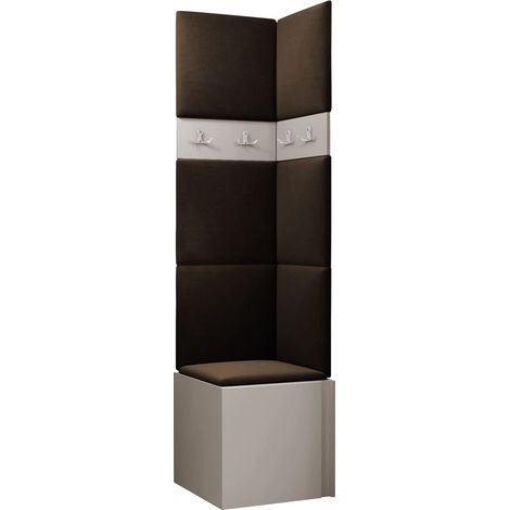 Conjunto para recibidor Pinis XXI, Manila 04, 186x42x46cm, Tapiz, Aglomerado laminado, Colocada, Montada en la pared
