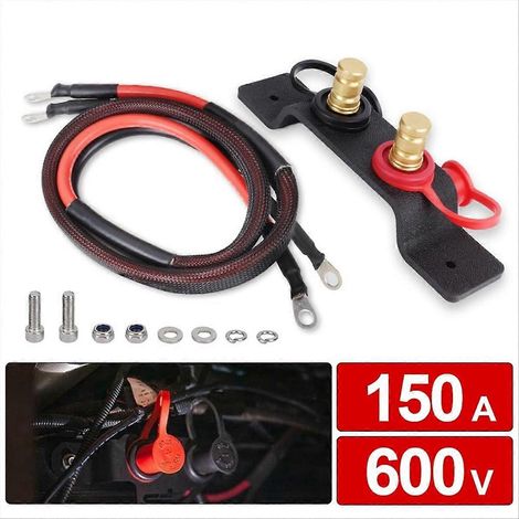 Câble de prolongation pour batterie, kit pour 4x4 camping-car bateau, accessoire de connexion électrique marine et véhicule tout-terrain, jeu de rallonges robustes. (1/5)