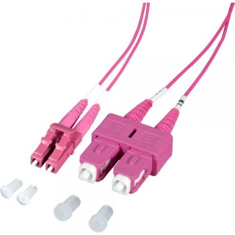 Techly Professional Cavo Fibra Ottica SC/LC 50/125 Multimodale 2m Diametro 1.2mm OM4 (1/4)