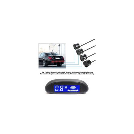 Système de radar de recul pour stationnement de voiture, avec 4 capteurs et écran LCD numérique (1/5)