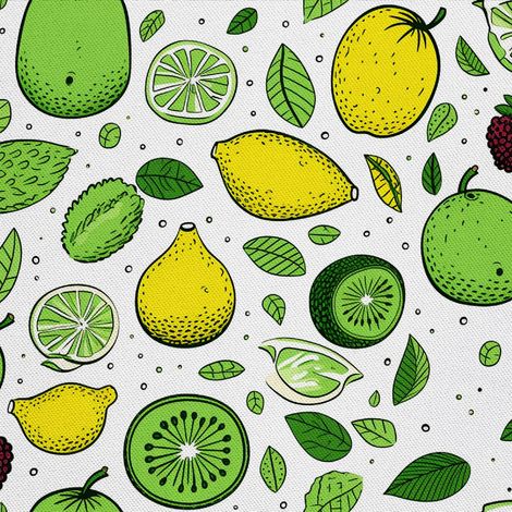 Tela decorativa para exteriores Oxford - Motivo frutal DX6304 (1/5)