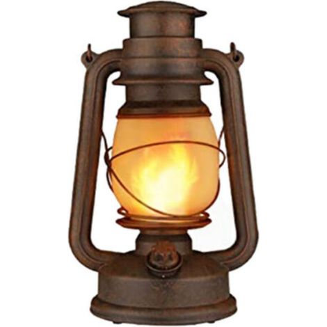 Lampe Lanterne LED Décorations Maison Lumières Sans Fil à Piles, Lanterne Extérieure, Design Rétro, Lanterne de Camping, Lampe à économie D'énergie pour le Porche/Terrasse/Jardin/Camping/Mariages [Cla