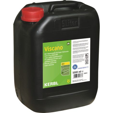 KERBL Bio-Sägekettenöl Viscano Inhalt 5 Liter, umweltfreundlich