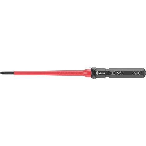 Wera Kraftform Kompakt VDE 65 i PZ 0 x 157 mm TIE pour électricien Pozidriv Lame interchangeable PZ 0 Q833963 (1/5)