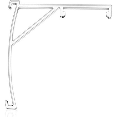 Clips de cantonnière de 8,9 cm (3,5 pouces) en plastique transparent pour stores verticaux, clips de cantonnière invisibles pour stores de fenêtre offrant un soutien robuste, multicolores (1/5)