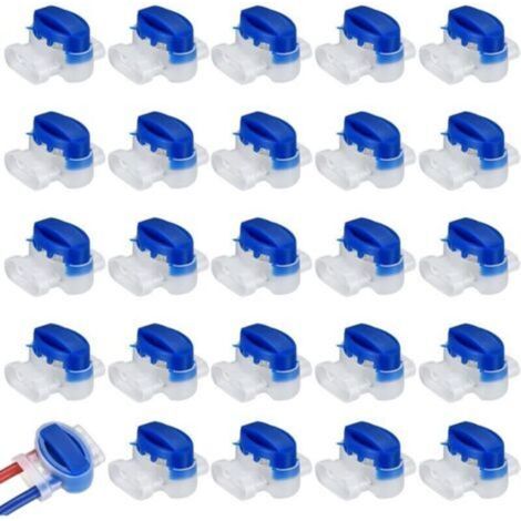 Pr 25 Pieces Cable Connectors for Robot Lawn Mower, Resin Filled Cable Connectors (1/4)
