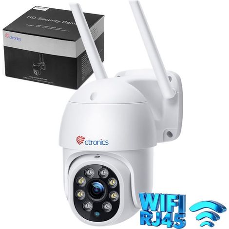 Ctronics PTZ Caméra Surveillance sans fils Extérieure Wifi 2.4Ghz Suivi Automatique Détection Humaine Vision Nocturne Couleur 25M (1/5)