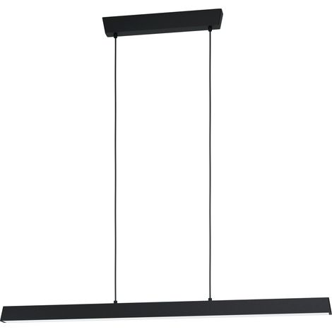 EGLO - Simolaris-Z long pendant lamp black L122 - RGB + TW - Zigbee, Bluetooth