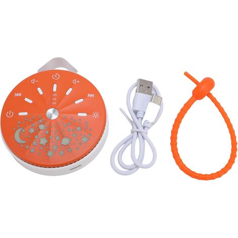 Machine Sonore à Bruit Blanc avec 10 Sons, Veilleuse LED Colorée Portable pour le Sommeil (1/5)