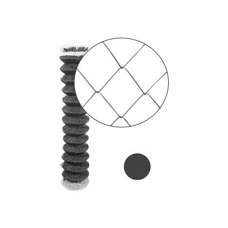 Cloture & Jardin – Grillage souple simple torsion gris 25 m – Maille 50 x 50 mm – Fil galvanisé 2,4 mm – Pour terrains accidentés