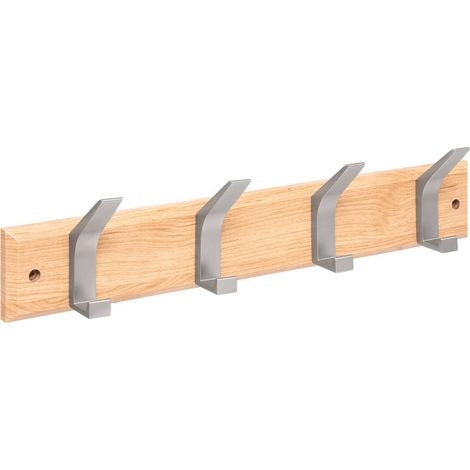 Appendiabiti ziny 4 teste l45cm legno grigio chiaro - 5five