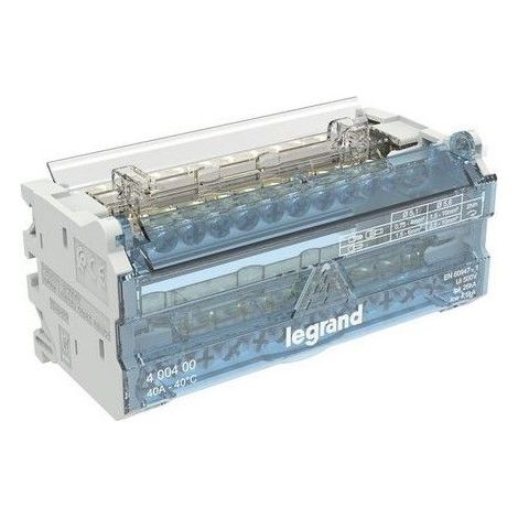 LEGRAND 400400  Repartidor modular barras escalonadas 2P 40A 12 salidas 6 módulos