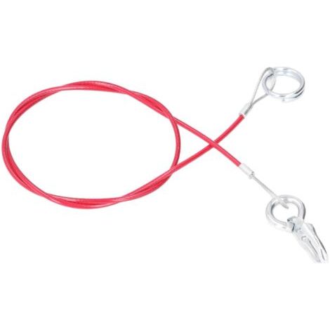 Câble de sécurité pour remorque Ifor Williams, ABS rouge et acier inoxydable, 1 mètre, détachable, 341302, robuste et universel (1/5)