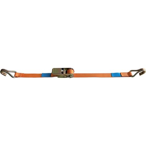 Sangle d'arrimage 'Š¢ cliquet 4 m 0,5t, 25 mm, crochet en S (1/2)