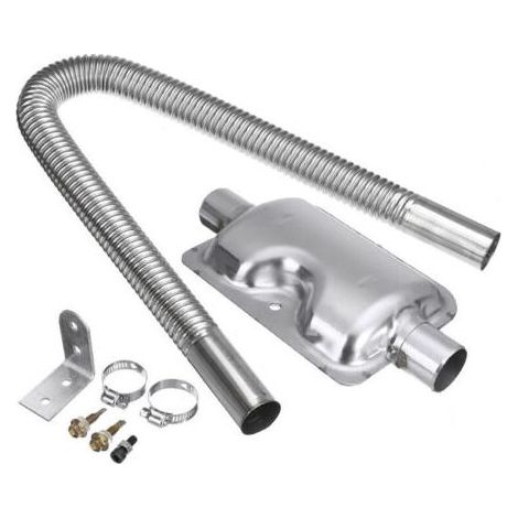 Chauffage Diesel Air Parking 600mm Échappement 24mm Silencieux Silencieux Kit (1/4)