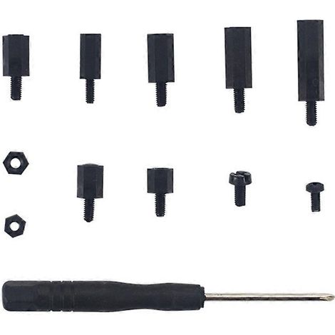 Kit de vis en nylon (1 jeu) avec écrou et tournevis pour rallonge électrique 5 4B. (1/5)