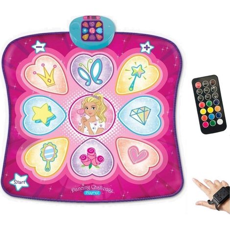 Alfombra de baile musical para niños de 3 a 14 años - Rosa - Impermeable y antideslizante
