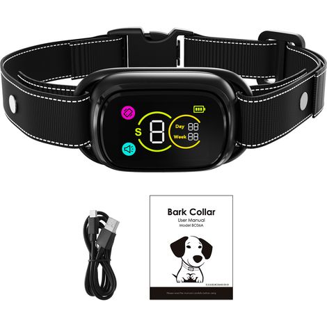 Collar antiladridos recargable para perros con 4 modos, dispositivo inteligente de detección de ladridos apto para todas las razas de perros. (1/5)