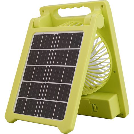 Lampe Solaire Pliable avec Ventilateur, Lampe de Camping Portable Rechargeable USB, Éclairage d'Urgence et de Bureau, Idéal pour l'Extérieur et le Bricolage (1/5)