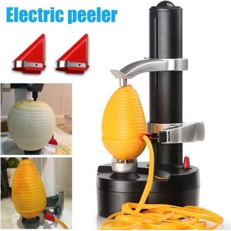 Automatischer elektrischer Gemüseschäler für Obst und Gemüse, automatische Rotation, Schneidefunktion, Schäler, Küchenhelfer, verschiedene Farben, ELEKTRISCHER SCHÄLER (1/4)