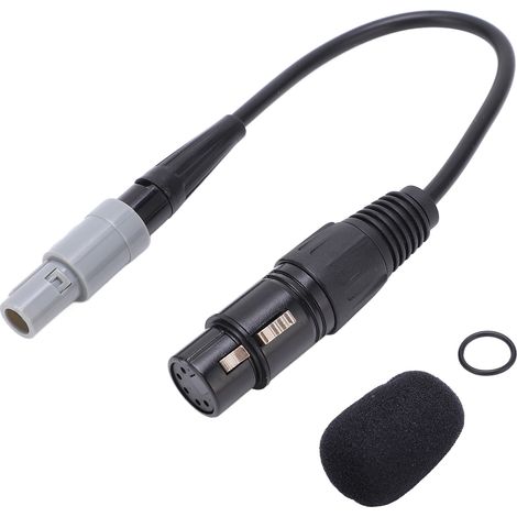 Adaptateur de casque d'aviation 6 broches à 5 broches XLR, hélicoptère éponge haute densité (1/5)