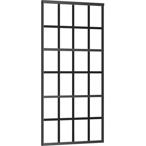 Maison Exclusive - Schiebetür ESG-Glas und Aluminium 90x205 cm Sc