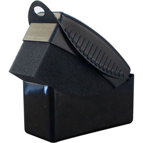 Brosse de nettoyage voiture éponge polissage cire pour pneus et détail automobile accessoire d'entretien 1 pièce noir (1/5)