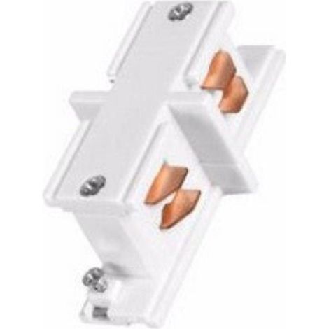 Connecteur Droit Rail Triphasé BLANC - SILAMP
