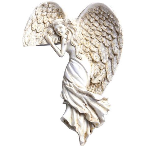 Statue d'ange créative pour coin droit/gauche - Décoration murale pour la maison - Droite (1/4)