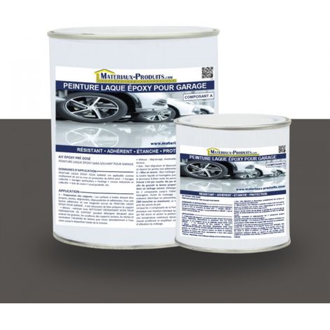 Peinture Laque Epoxy pour Garage - 1 Kg Gris basalte - MATPRO (1/5)