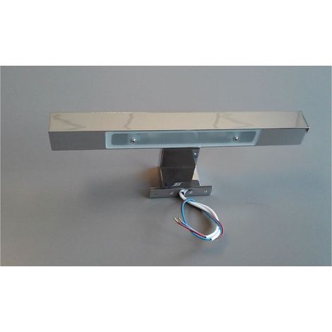 Applique extérieure halogène IP44 chromée 298x97x30mm espaces confinés humides (1/5)