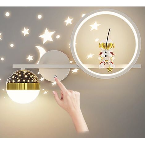 Applique murale d'intérieur LED avec interrupteur tactile à intensité variable - Lampe de chevet ciel étoilé astronaute (1/5)