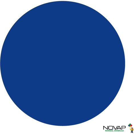 Lot de 10 adhésifs marquage au sol - rond Bleu Ø 150mm - 4003436 (1/3)
