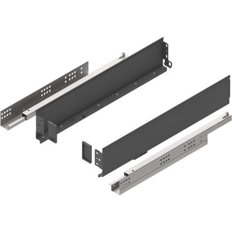 Tiroir - Simple Box - 450 mm - Anthracite - Charge Max 25 Kg - Acier Épaisseur Latérale 1,5 Mm - Fermeture Douce - Verrouillage Anti-ouverture (1/3)