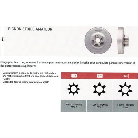 Pignon de chaîne OREGON 29888 (1/2)