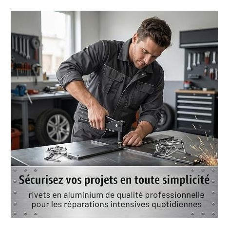 Black Aluminum Rivets M4.8x16mm Number Plate Rivets for Car Motorcycle Flat Head Blind Rivets (1/4)
