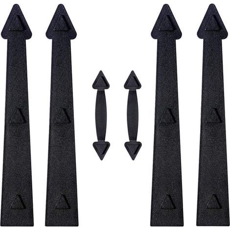 Kit Quincaillerie Porte Garage - Charnieres Et Poignees Magnetiques - Pour Portes Acier - 6 Pieces (1/5)