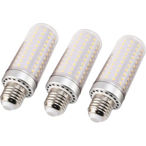Lampadine a LED, confezione da 3, bianco caldo 3000K, 15W, tipo "a pannocchia luminosa", illuminazione domestica - AquaForge (1/5)